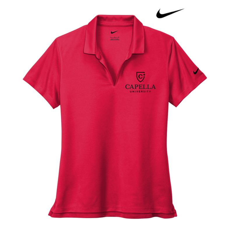 CAPELLA Nike Women's Dri-FIT Micro Pique 2.0 Polo - University Red