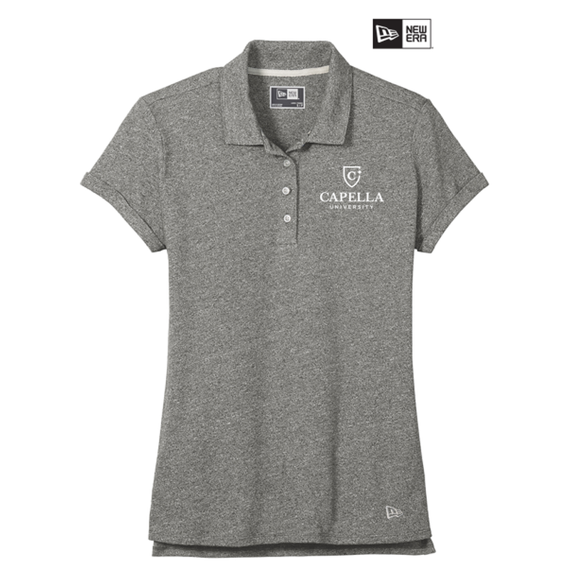 CAPELLA New Era ® Ladies Slub Twist Polo - Shadow Grey Twist