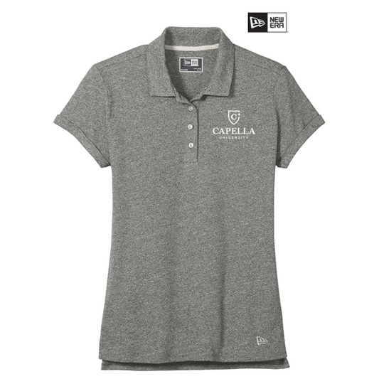 NEW CAPELLA New Era ® Ladies Slub Twist Polo - Shadow Grey Twist