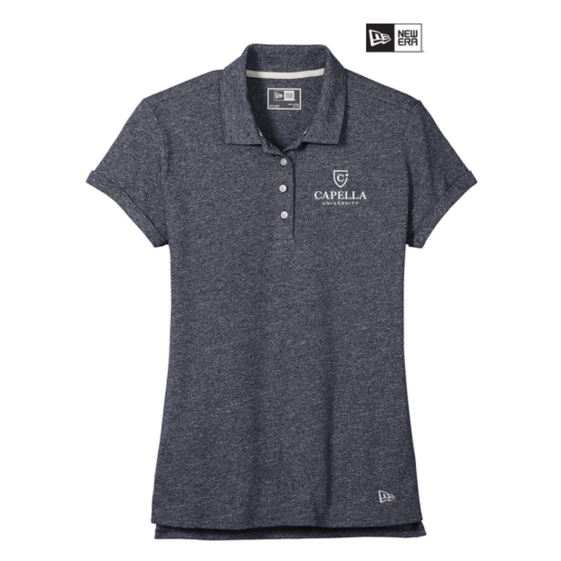 NEW CAPELLA New Era ® Ladies Slub Twist Polo - True Navy Twist