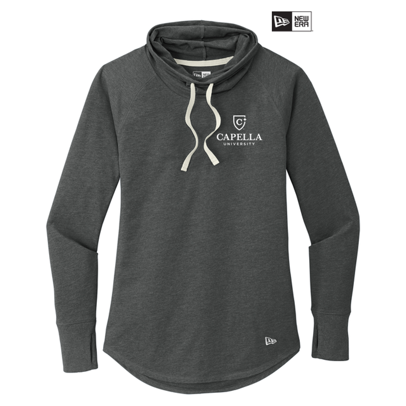 CAPELLA New Era ® Ladies Sueded Cotton Blend Cowl Tee - Black Heather