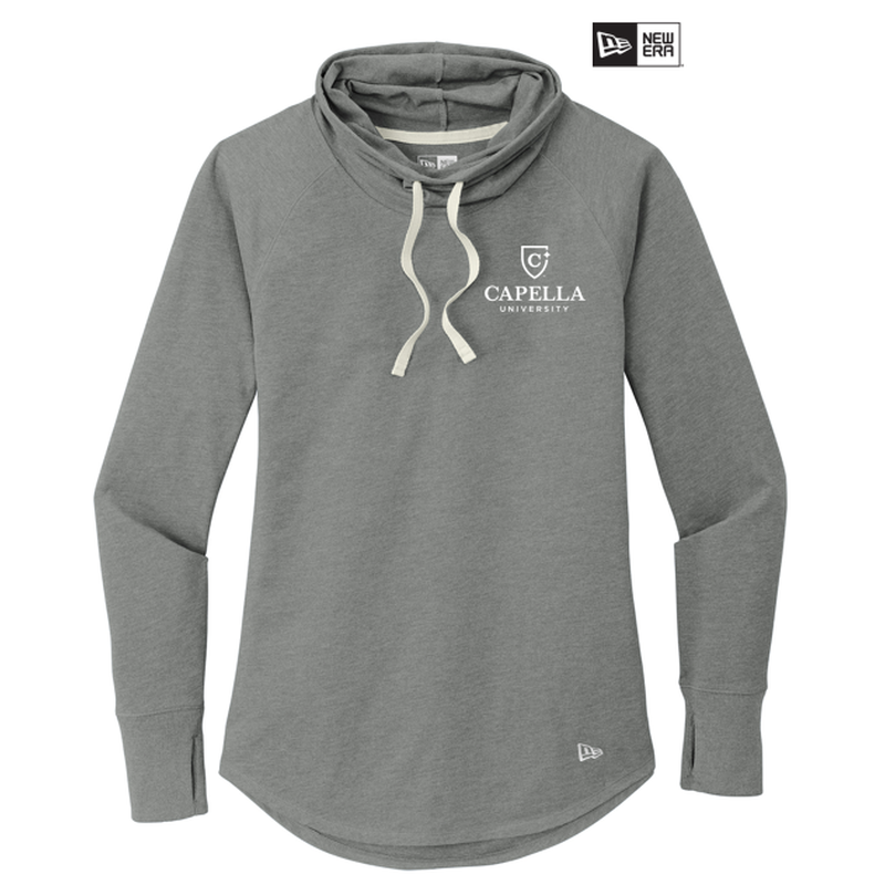 CAPELLA New Era ® Ladies Sueded Cotton Blend Cowl Tee - Shadow Grey Heather