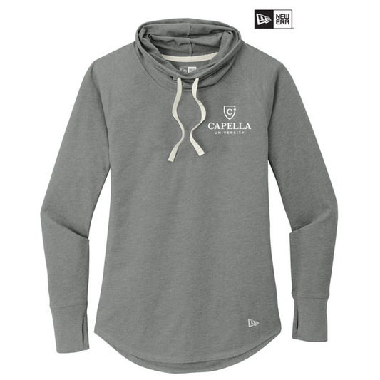 NEW CAPELLA New Era ® Ladies Sueded Cotton Blend Cowl Tee - Shadow Grey Heather