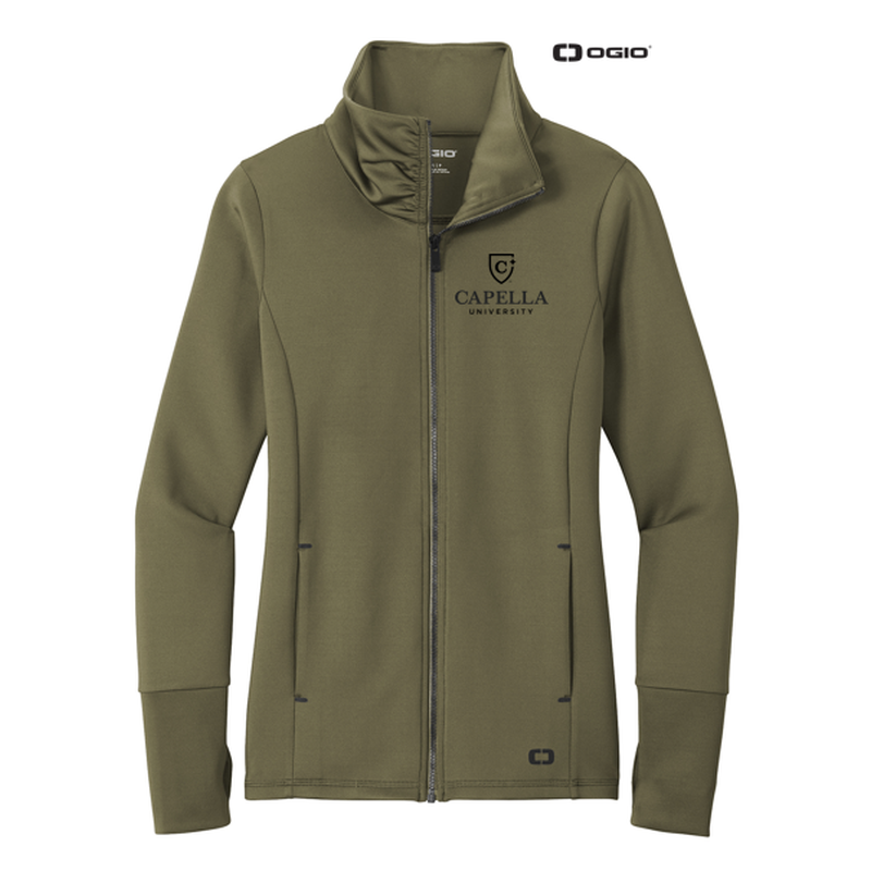 NEW CAPELLA OGIO ® ENDURANCE Ladies Modern Performance Full-Zip - Deep Olive