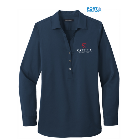 NEW CAPELLA Port Authority ® Ladies City Stretch Tunic - River Blue Navy