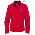 CAPELLA Port Authority ® Ladies Silk Touch ™ Performance 1/4-Zip - Red/ Black