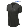 CAPELLA Sport-Tek ® Ladies Endeavor Henley - Black Heather
