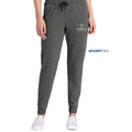 CAPELLA Sport-Tek ® Ladies PosiCharge ® Tri-Blend Wicking Fleece Jogger - Dark Grey Heather