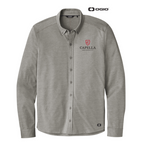 CAPELLA OGIO ® Code Stretch Long Sleeve Button-Up - Tarmac Grey Heather