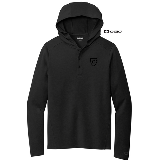 NEW CAPELLA OGIO® Luuma Flex Hooded Henley - Blacktop