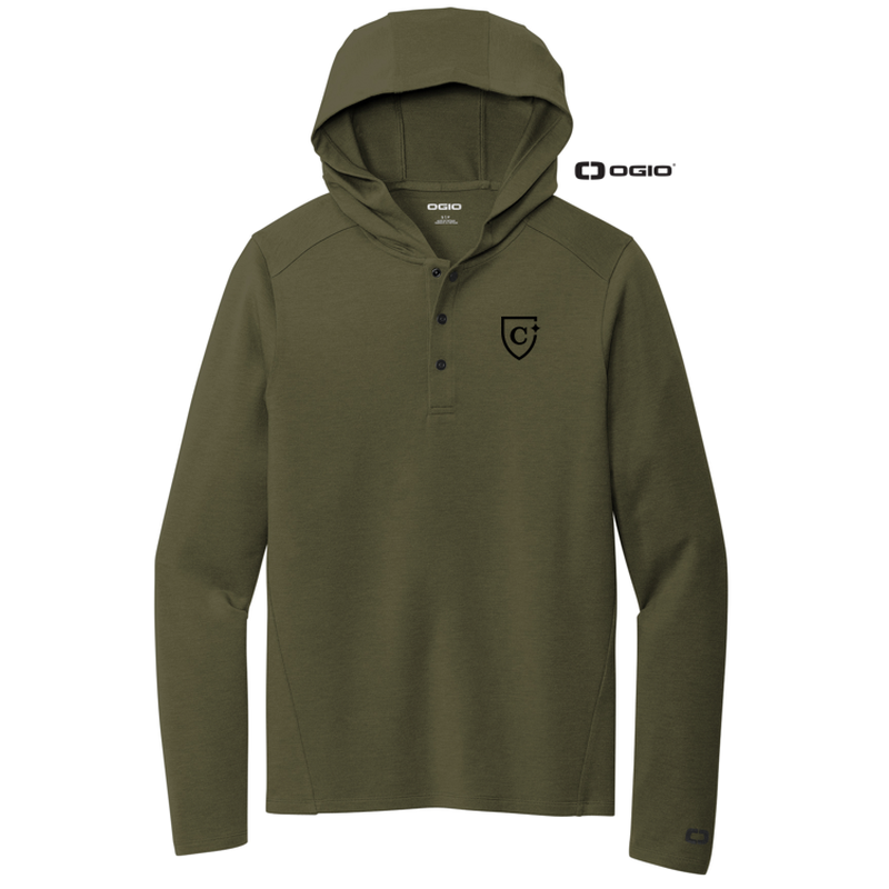 CAPELLA OGIO® Luuma Flex Hooded Henley - Deep Olive