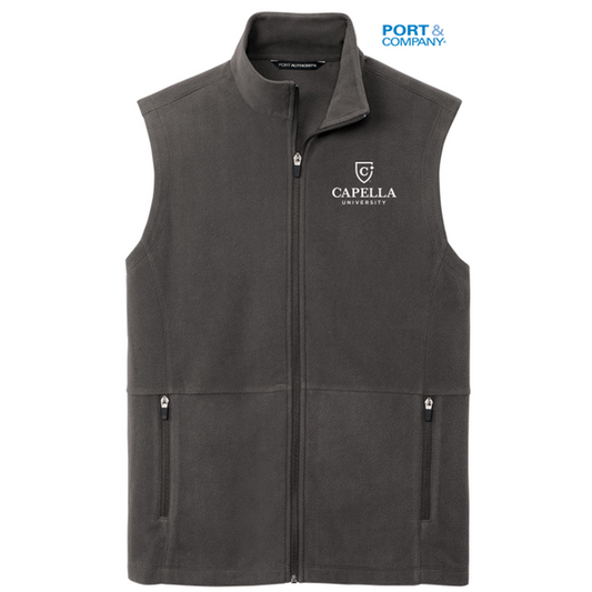 NEW CAPELLA Port Authority® Accord Microfleece Vest - Pewter