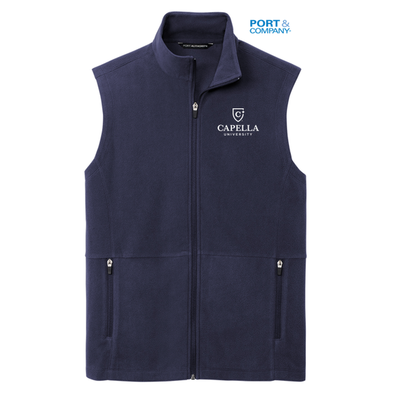 CAPELLA Port Authority® Accord Microfleece Vest - Navy