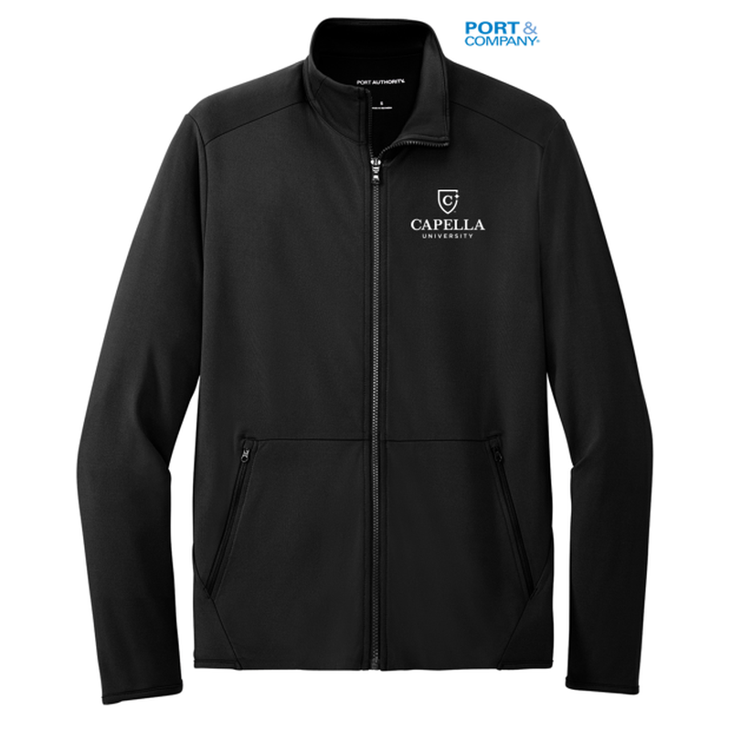 NEW CAPELLA Port Authority® Accord Stretch Fleece Full-Zip - Black
