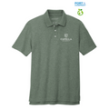 CAPELLA Port Authority® C-FREE ™ Cotton Blend Pique Polo - Dark Green Heather