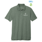 CAPELLA Port Authority® C-FREE ™ Cotton Blend Pique Polo - Dark Green Heather