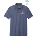 CAPELLA Port Authority® C-FREE ™ Cotton Blend Pique Polo - Navy Heather