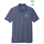 CAPELLA Port Authority® C-FREE ™ Cotton Blend Pique Polo - Navy Heather