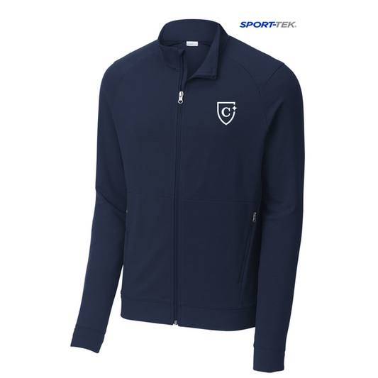 NEW CAPELLA Sport-Tek ® Sport-Wick ® Flex Fleece Full-Zip - True Navy