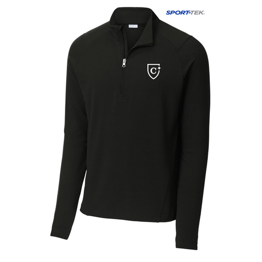 NEW CAPELLA Sport-Tek® Sport-Wick® Flex Fleece 1/4-Zip - Black