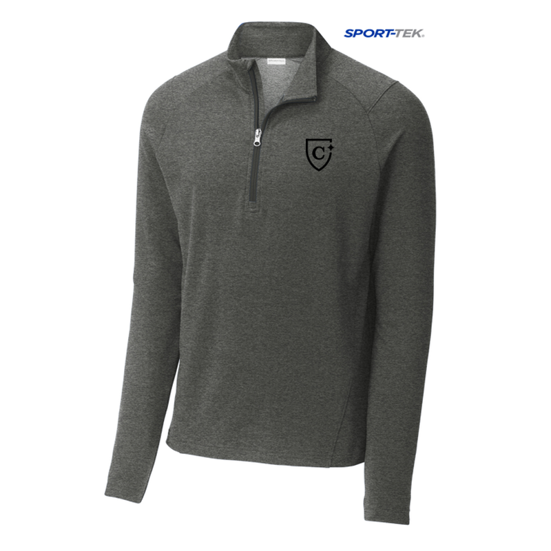 CAPELLA Sport-Tek® Sport-Wick® Flex Fleece 1/4-Zip - Dark Grey Heather