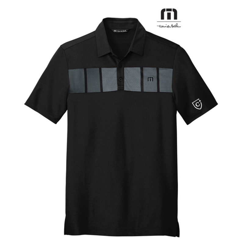 NEW CAPELLA Travis Mathew Cabana Chest Stripe Polo - Black