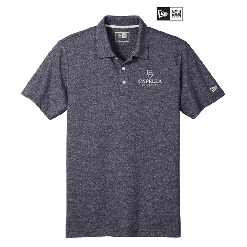 NEW CAPELLA New Era ® Slub Twist Polo-True Navy Twist