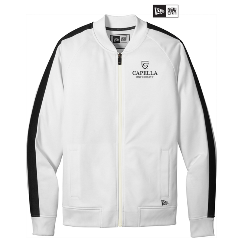 NEW CAPELLA New Era ® Track Jacket-White/ Black