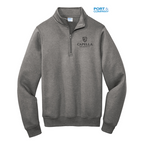 CAPELLA Port & Company ® Core Fleece 1/4-Zip Pullover Sweatshirt-Graphite Heather