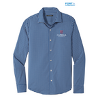 CAPELLA Port Authority ® City Stretch Shirt- True Blue/ White