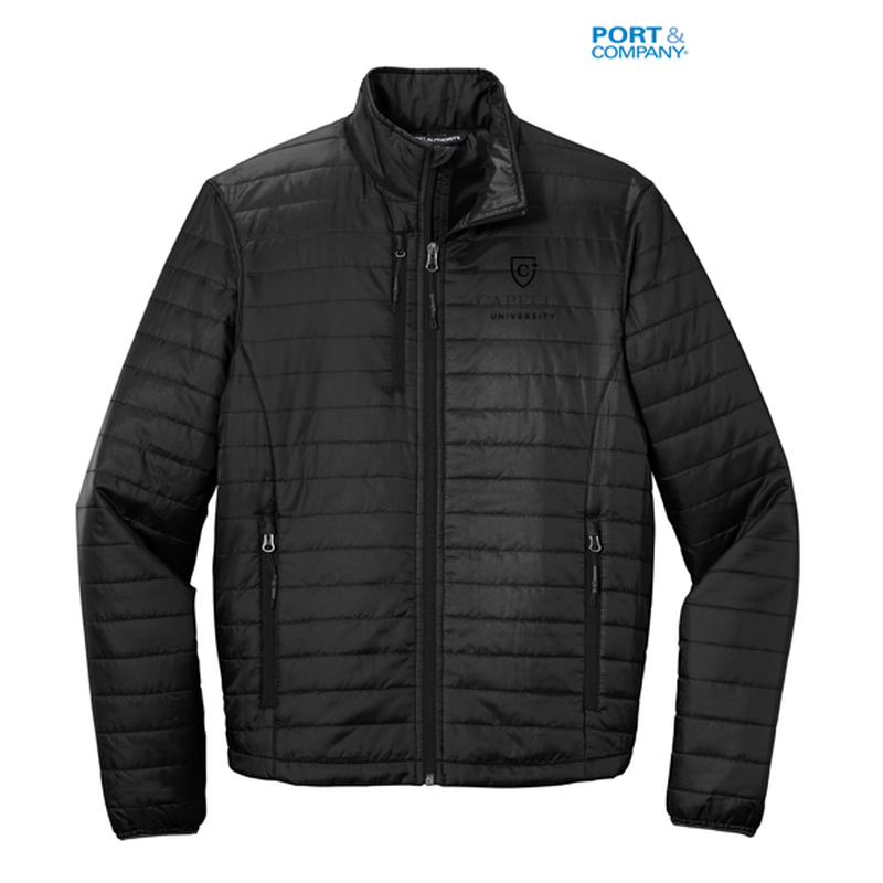 NEW CAPELLA Port Authority ® Packable Puffy Jacket-Deep Black