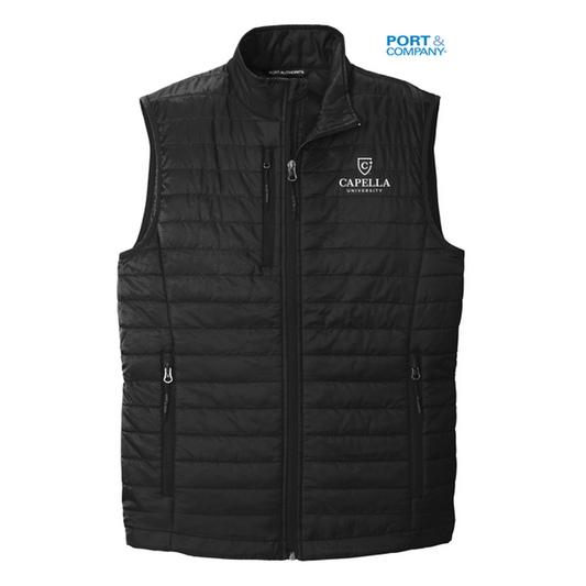 NEW CAPELLA Port Authority ® Packable Puffy Vest-Deep Black