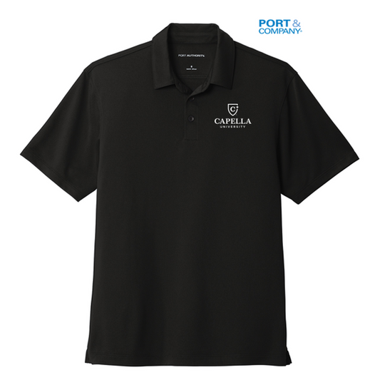 NEW CAPELLA Port Authority ® UV Choice Pique Polo-BLACK