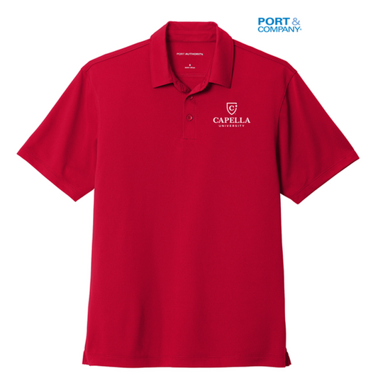 NEW CAPELLA Port Authority ® UV Choice Pique Polo-RICH RED