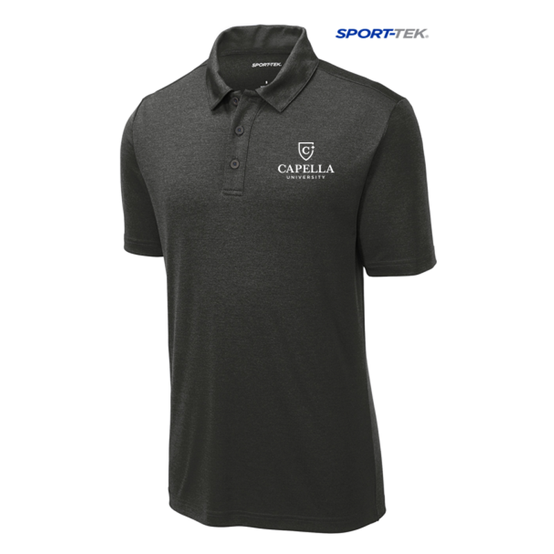 NEW CAPELLA Sport-Tek ® Endeavor Polo-Black Heather