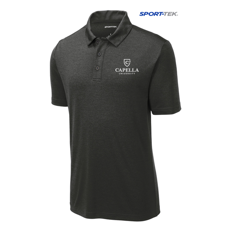 CAPELLA Sport-Tek ® Endeavor Polo-Black Heather