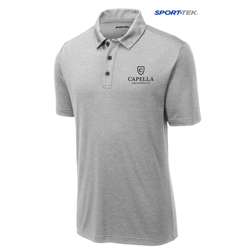 CAPELLA Sport-Tek ® Endeavor Polo-Light Grey Heather