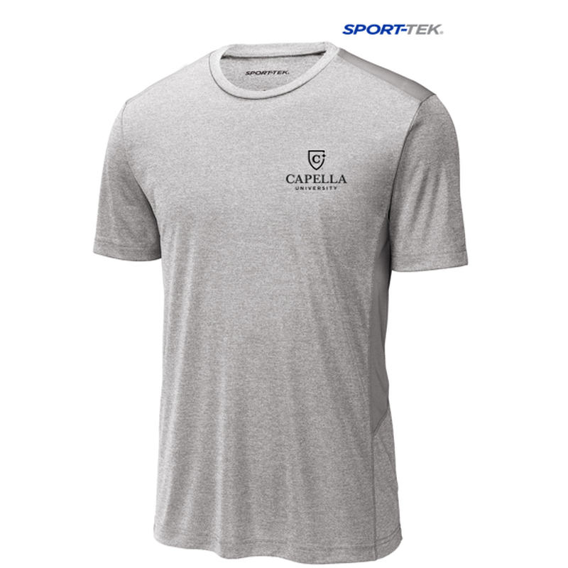CAPELLA Sport-Tek ® Endeavor Tee - Light Grey Heather/ Light Grey