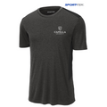 CAPELLA Sport-Tek ® Endeavor Tee - Black Heather/ Black