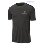 CAPELLA Sport-Tek ® Endeavor Tee - Black Heather/ Black