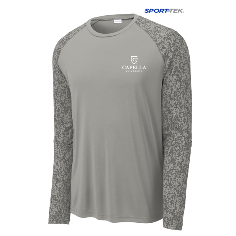 NEW CAPELLA Sport-Tek ® Long Sleeve Digi Camo Tee - Grey Concrete