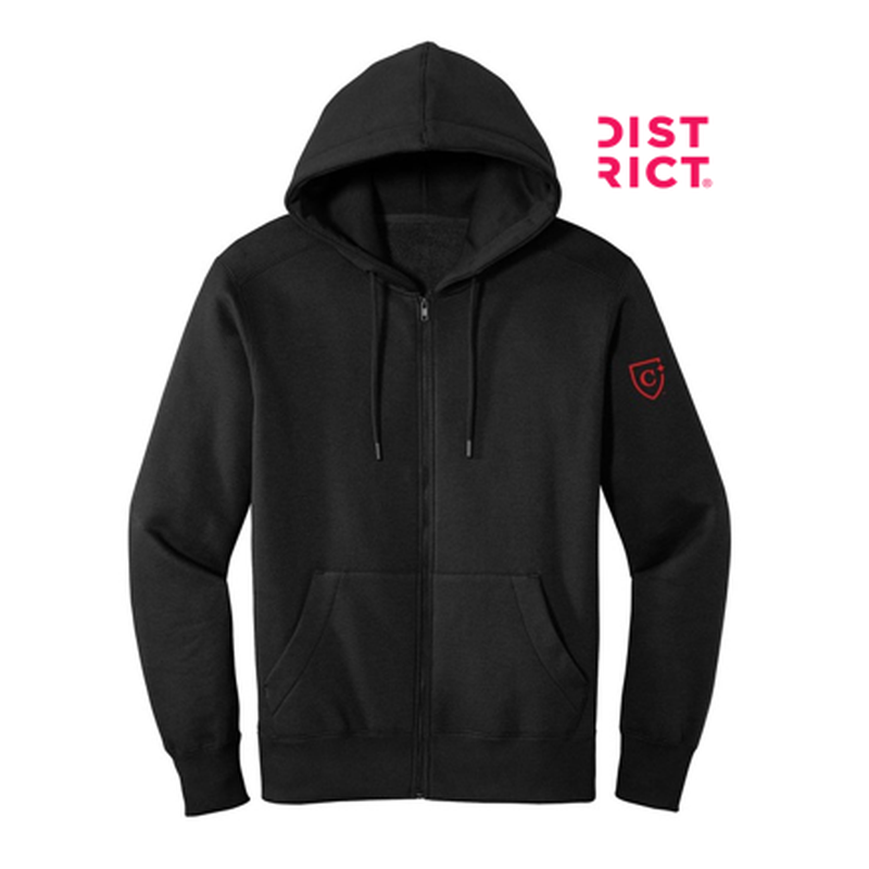 CAPELLA District ® Perfect Weight ® Fleece Full-Zip Hoodie - Jet Black