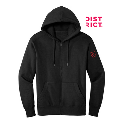 NEW CAPELLA District ® Perfect Weight ® Fleece Full-Zip Hoodie - Jet Black