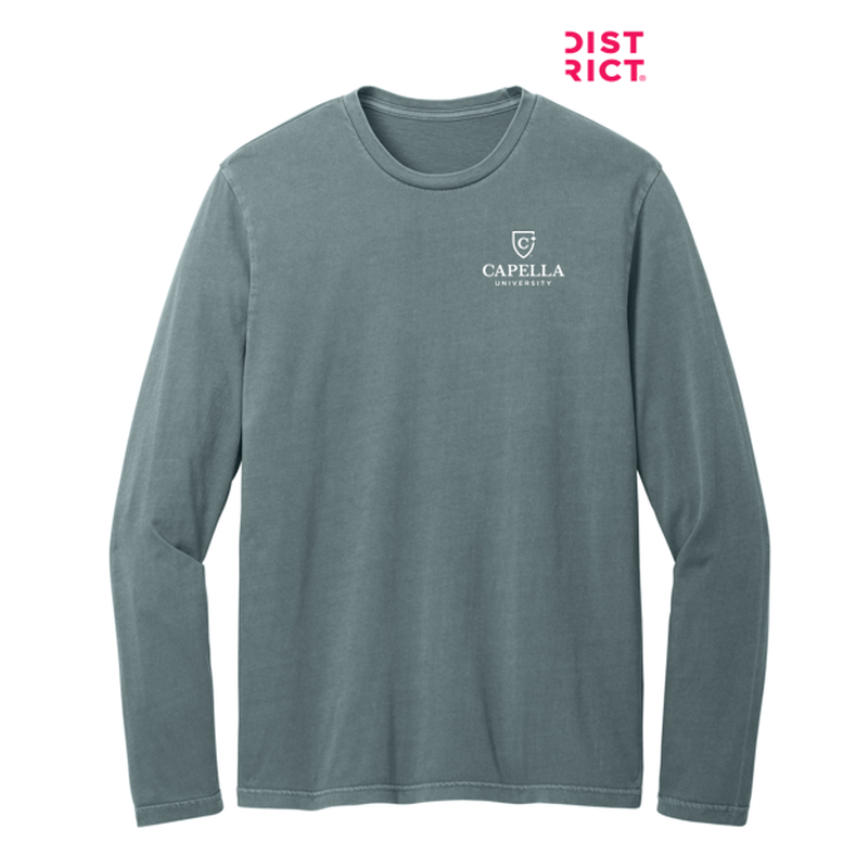 CAPELLA District Wash™ Long Sleeve Tee - Deep Steel Blue