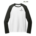 CAPELLA Allmade® Unisex Tri-Blend Long Sleeve Colorblock Raglan - Space Black/Bright White
