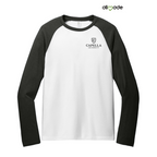CAPELLA Allmade® Unisex Tri-Blend Long Sleeve Colorblock Raglan - Space Black/Bright White