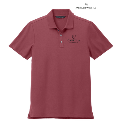 NEW CAPELLA Mercer+Mettle™ Stretch Pique Polo - Rosewood