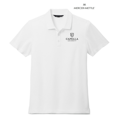 NEW CAPELLA Mercer+Mettle™ Stretch Pique Polo - White