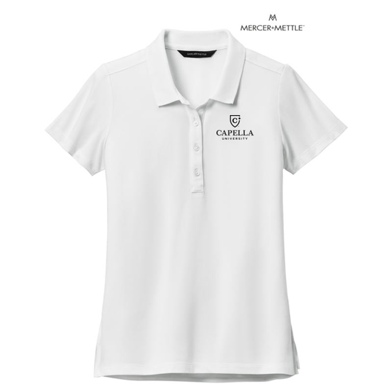 CAPELLA Mercer+Mettle™ Women’s Stretch Pique Polo - White