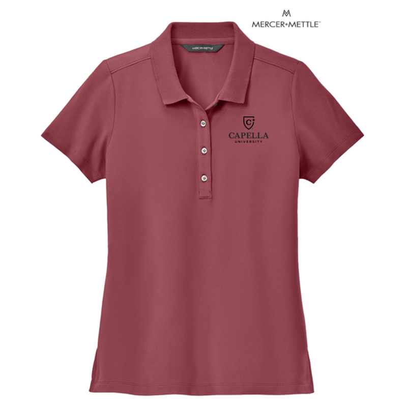 CAPELLA Mercer+Mettle™ Women’s Stretch Pique Polo - Rosewood